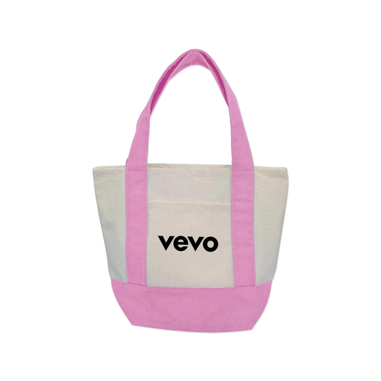 Mini Canvas Tote Bag Poly Cotton Durable - 14 oz - product view 7