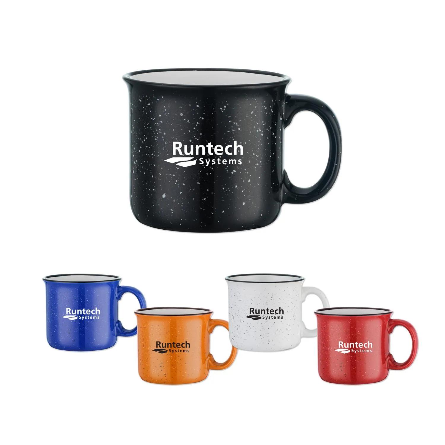 Speckled Campfire Mug Ceramic Enamel Finish - 15 oz