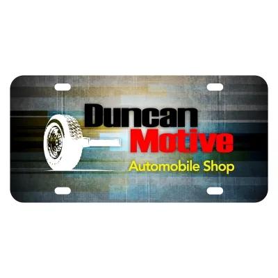 Custom License Plate Poly Plastic 0.055 - 12 x 6 in - product view 2