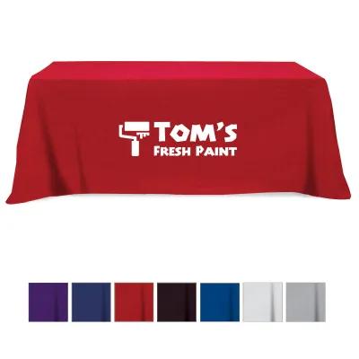 Table Cover Flat Poly Cotton 3-Sided 8 Ft - 152 x 58 in