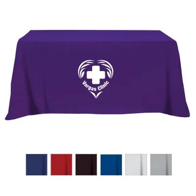 Table Cover Flat Poly Cotton 4-Sided 6 Ft - 129 x 87 in