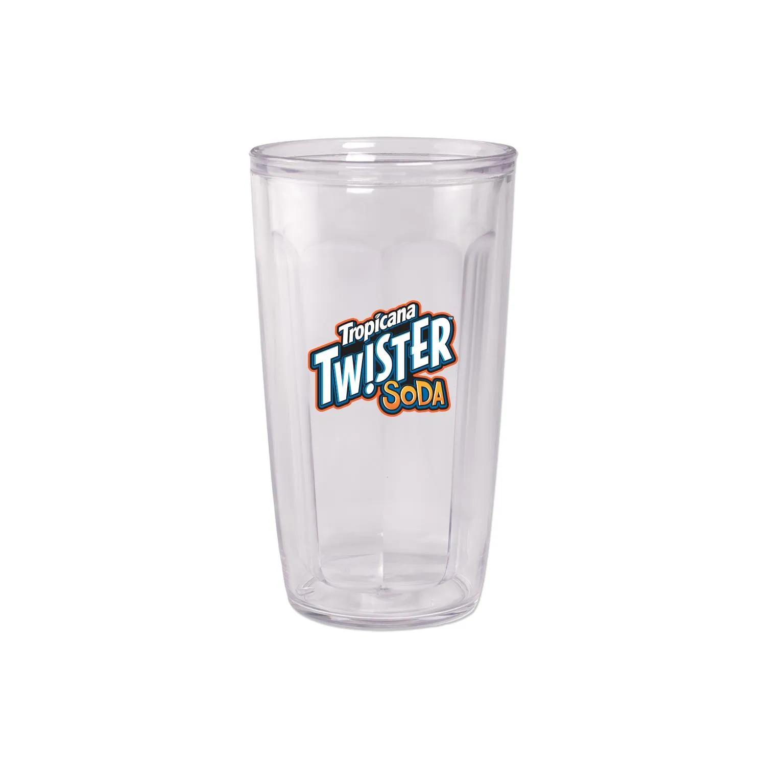 Tumbler Thermal Double Wall Clear Acrylic - 16 oz