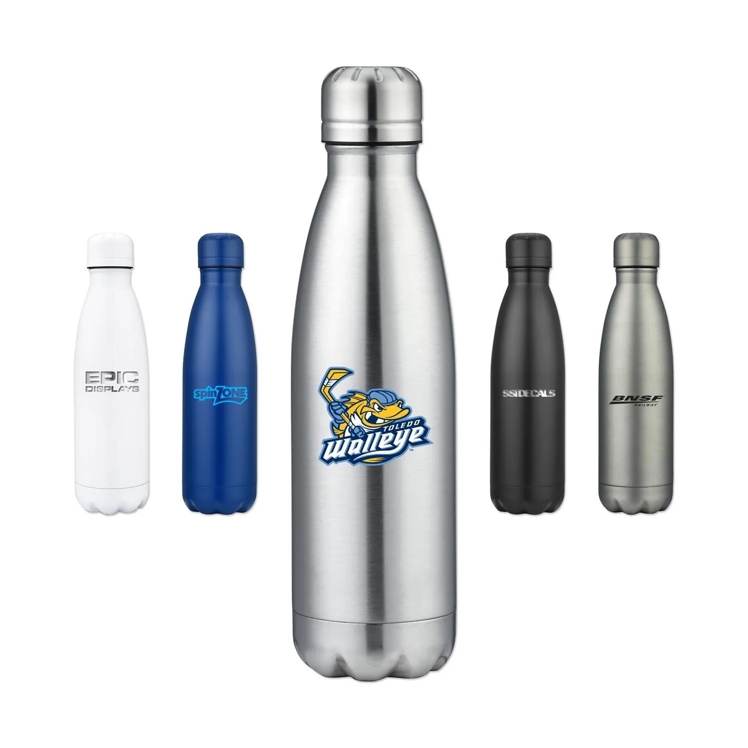 Insulated Water Bottle Double Wall Stainless Steel - 17 oz
