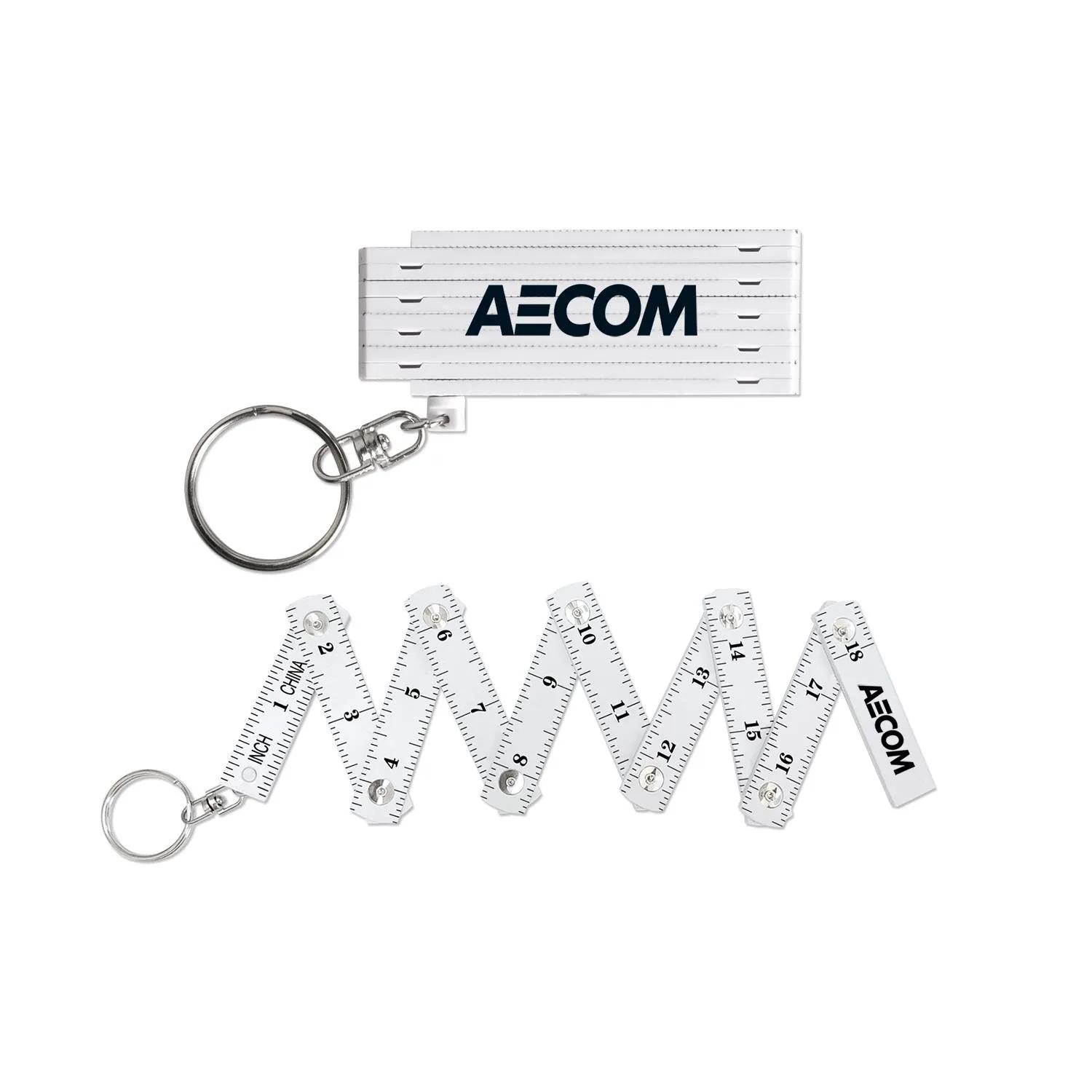 Folding Ruler Keychain Construction Tool - 18 in
