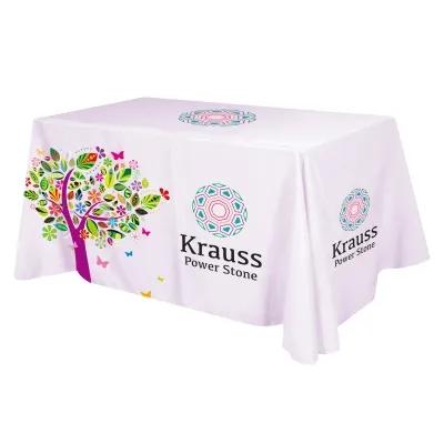 Table Cover Dye Sublimation Flat 3-Sided - 6 ft