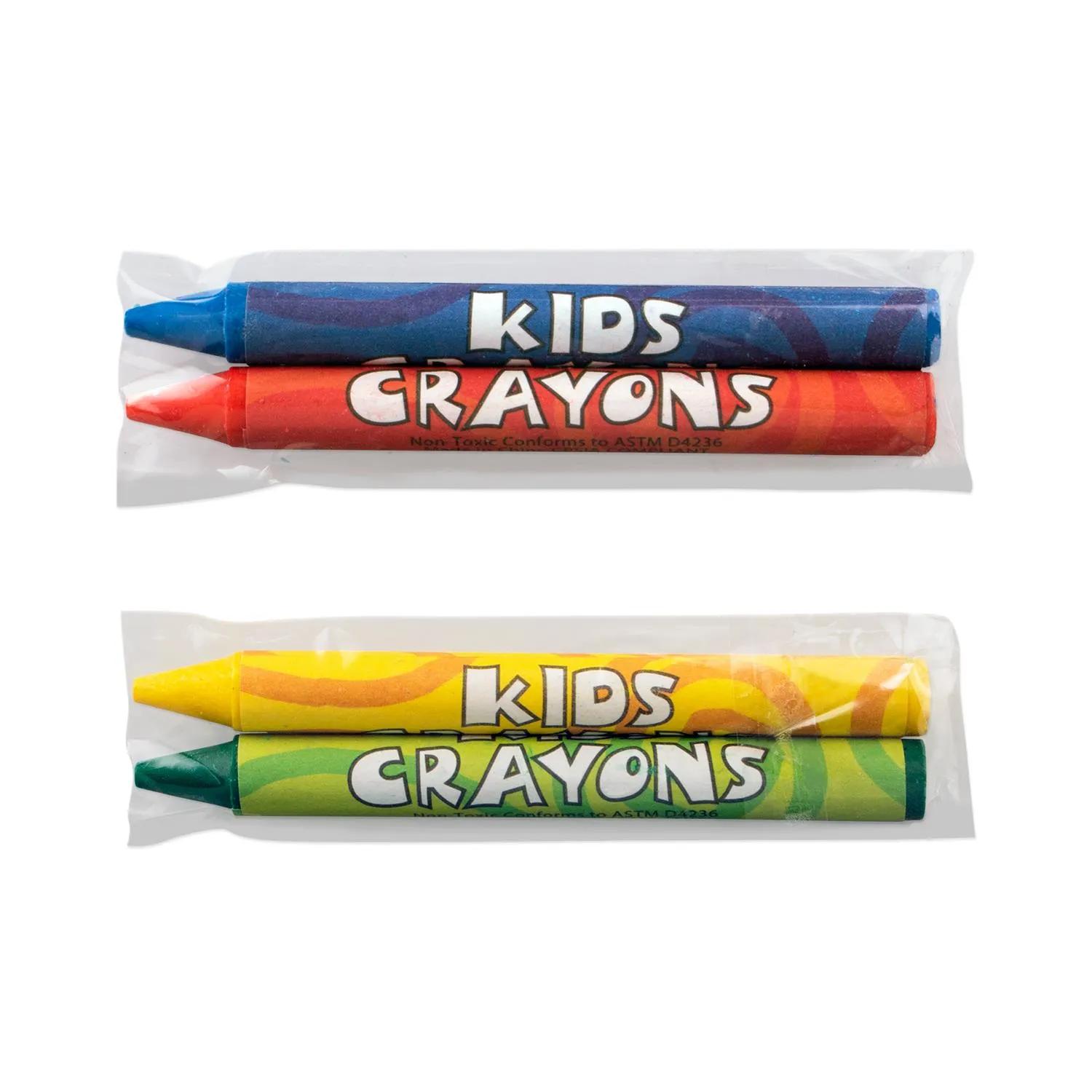 Crayon Pack Cello Wrapped Assorted Colors (2 Pack)