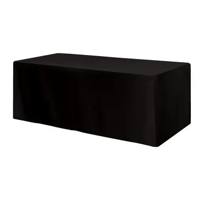 Fitted Poly/Cotton 4-sided Table Cover - fits 8' standard table - promotional product with custom logo
