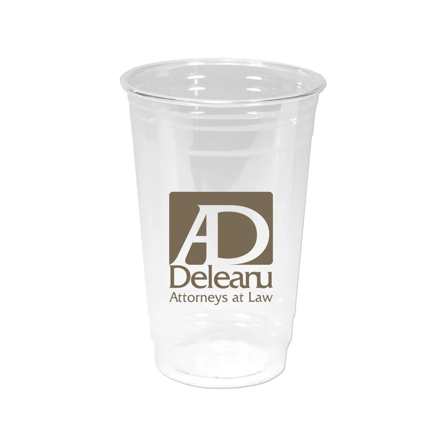 Plastic Cup Clear Economy PET Soft Sided - 20 oz