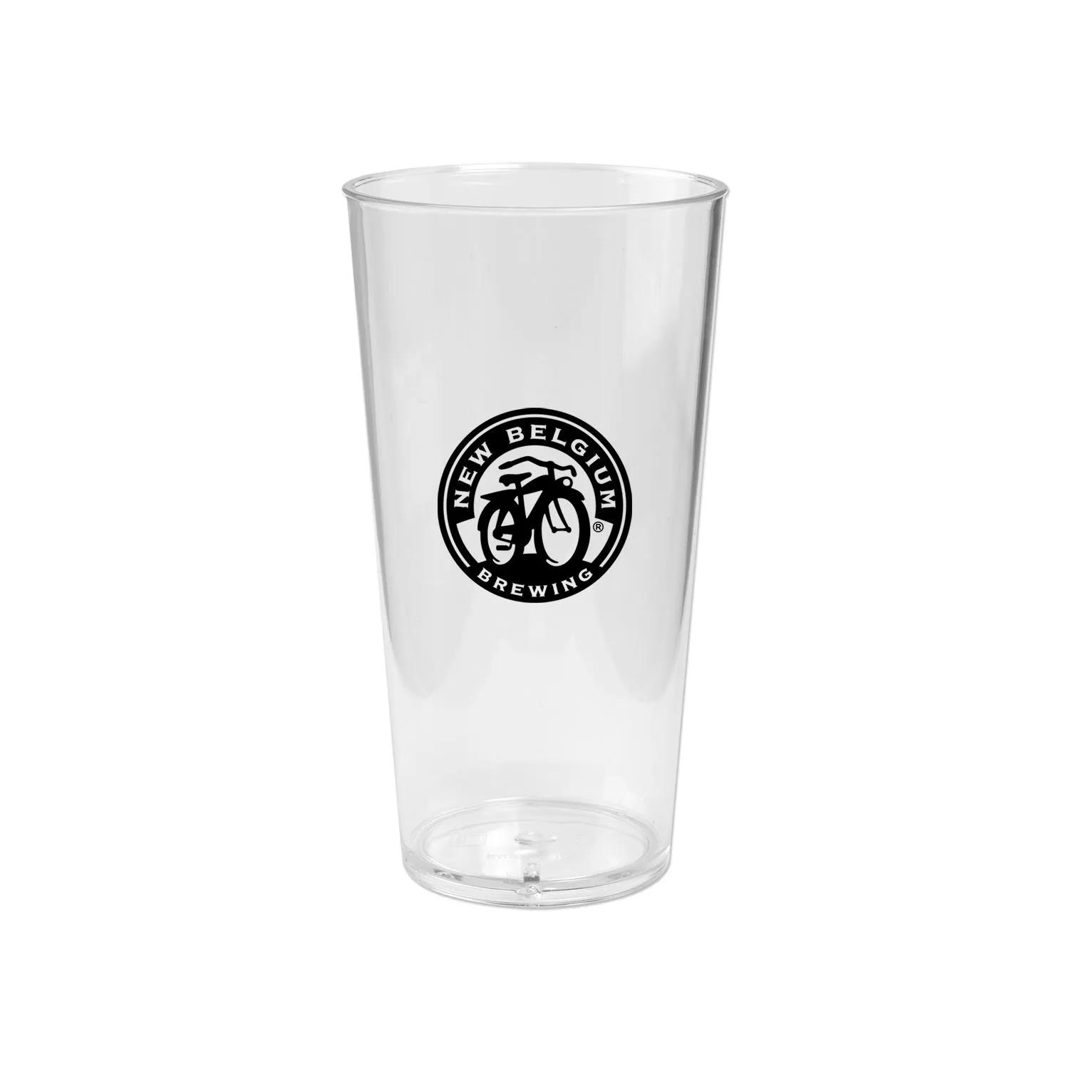 Pint Glass Plastic Durable Everyday Use Style - 20 oz