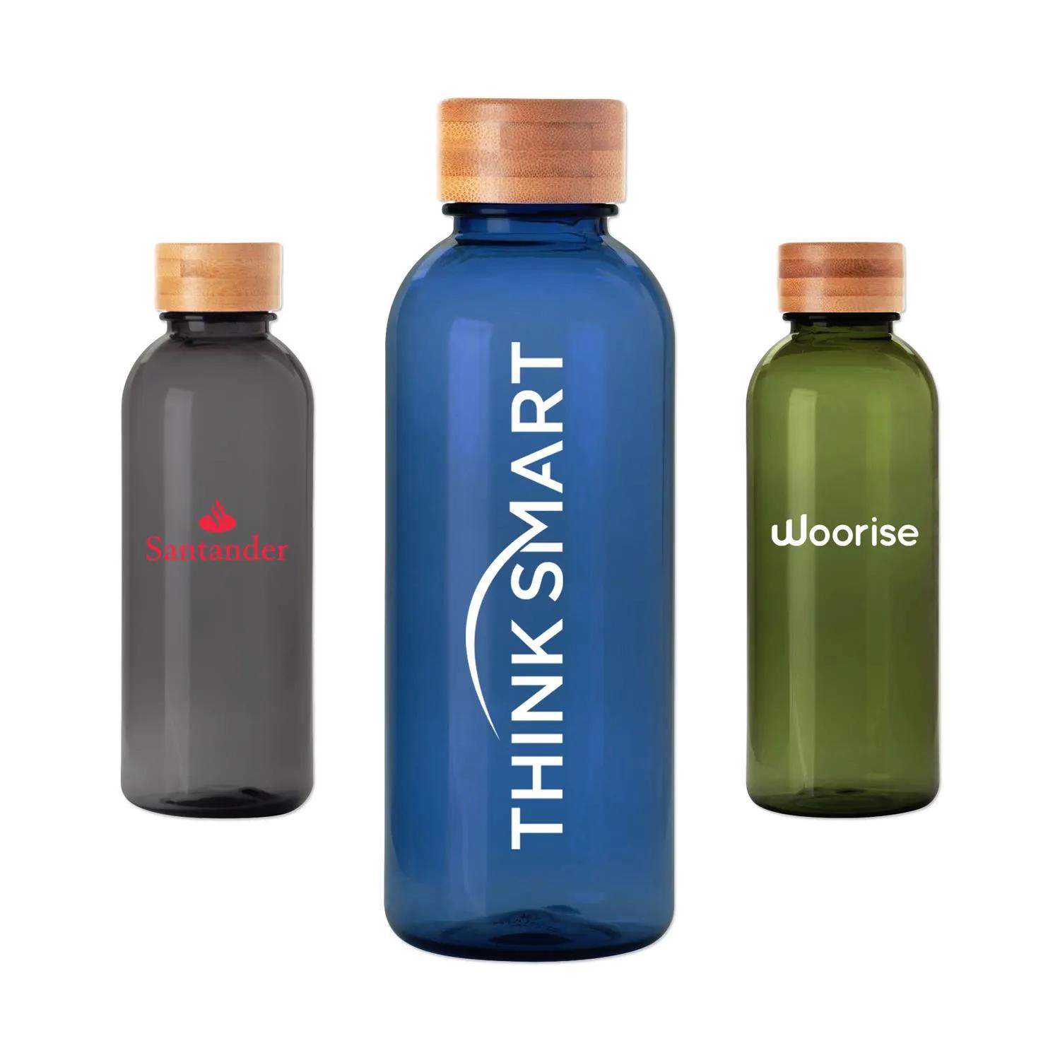 Water Bottle Recycled PET Bamboo Lid Eco - 20 oz