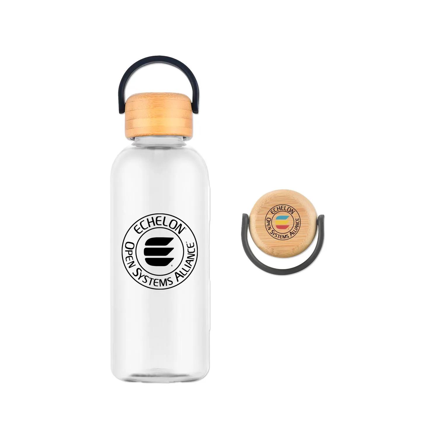 Water Bottle RPET Recycled Bamboo Lid Sustainable - 21 oz - product view 2