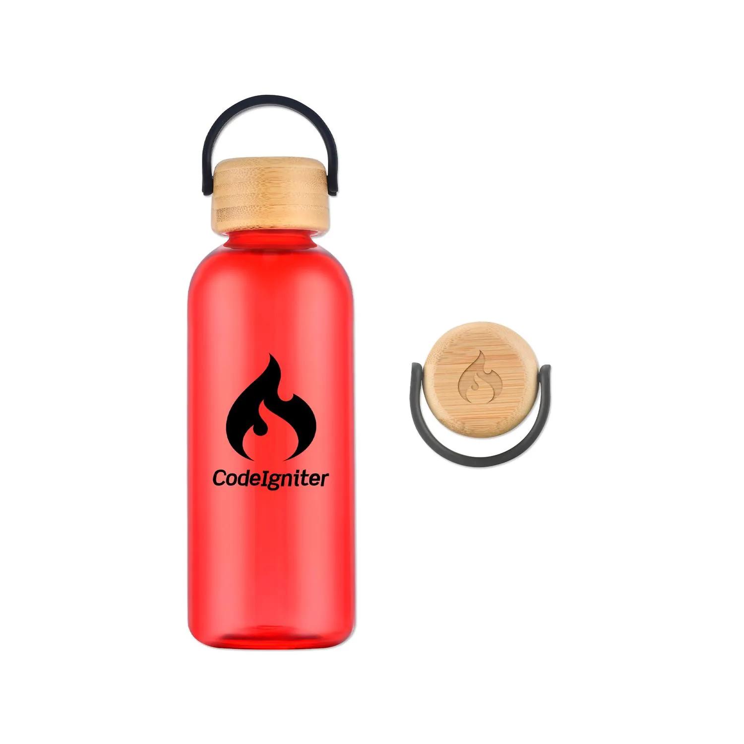 Water Bottle RPET Recycled Bamboo Lid Sustainable - 21 oz - product view 4