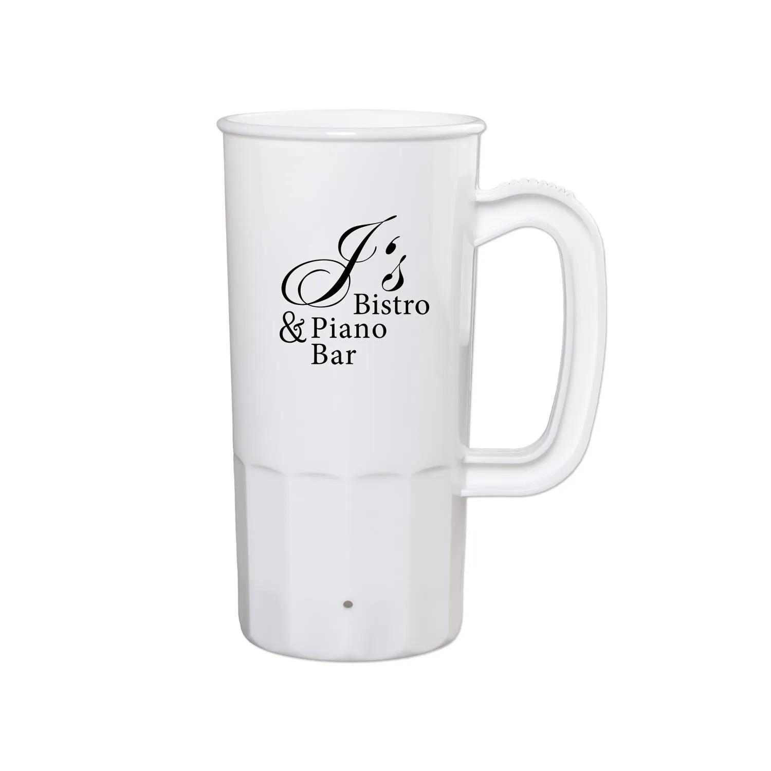 Beer Stein Plastic BPA Free Reusable Handle - 22 oz - product view 2