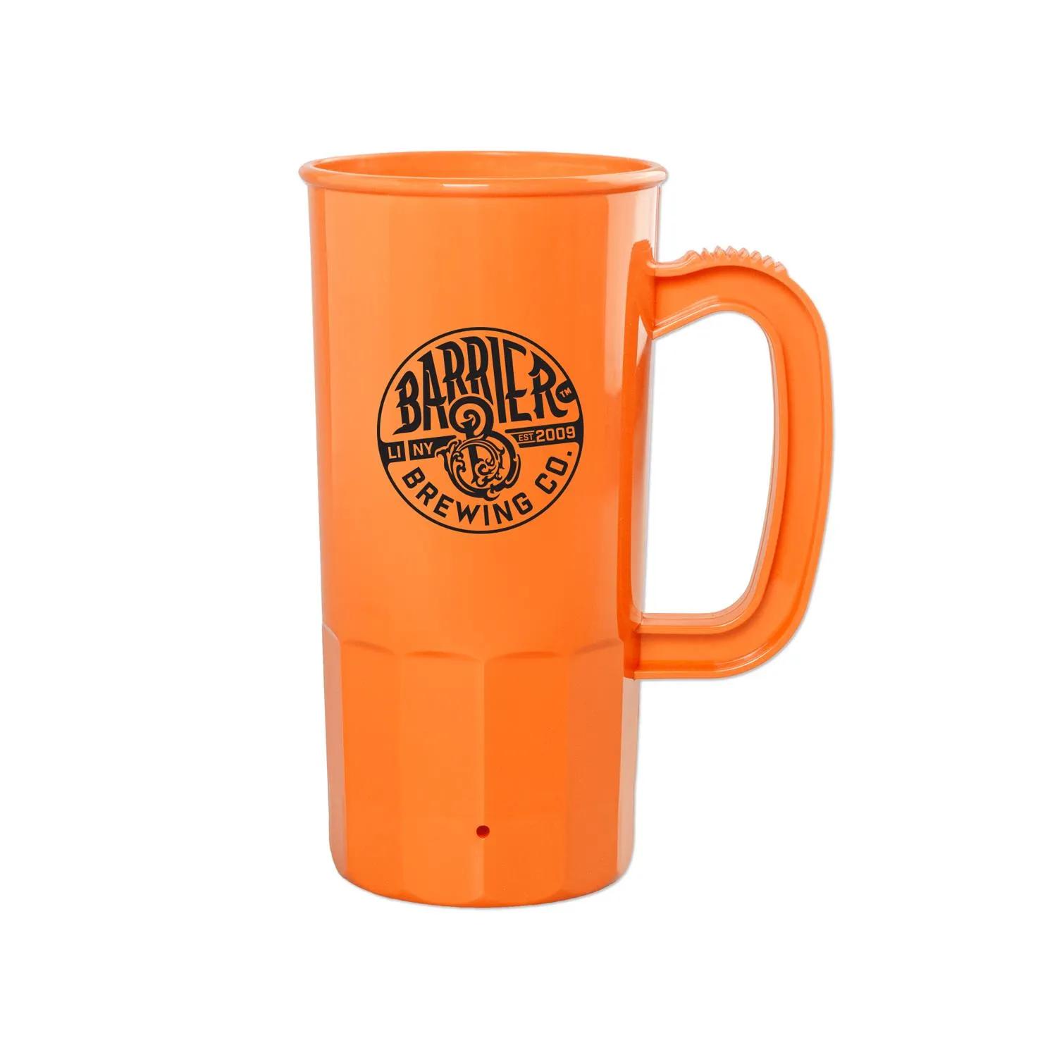 Beer Stein Plastic BPA Free Reusable Handle - 22 oz - product view 9