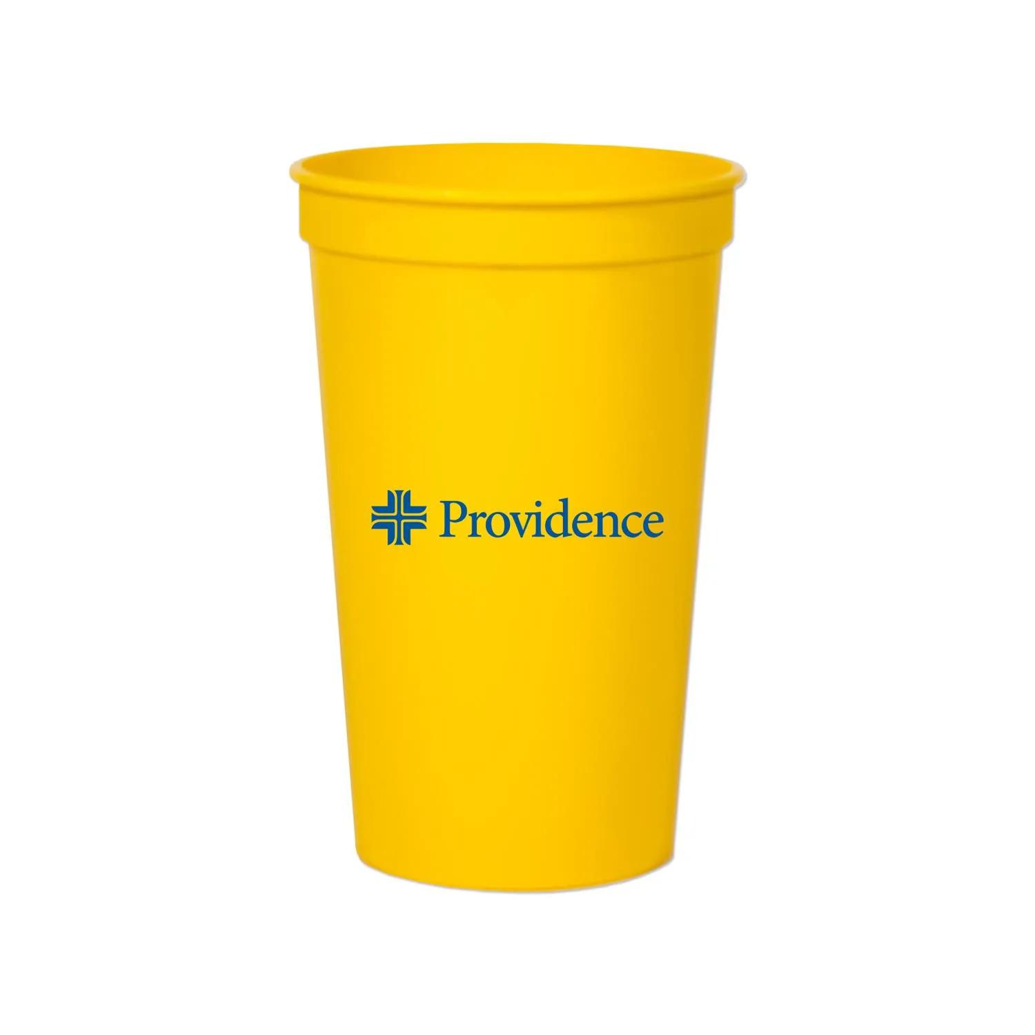 Stadium Cup Smooth Colored Polypropylene - 22 oz - product view 7