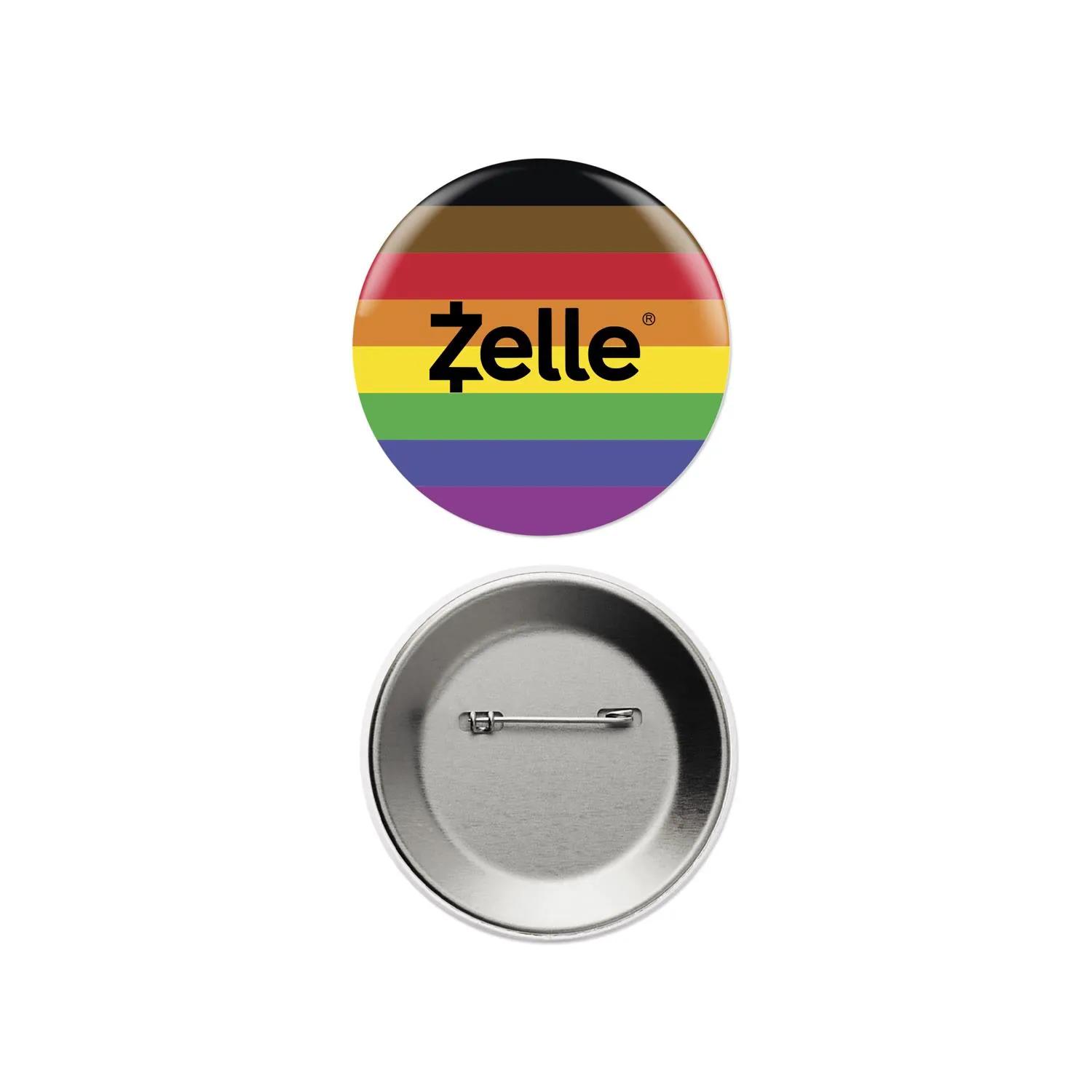 Custom Round Button Pin Made in USA - 3 in - product view 7