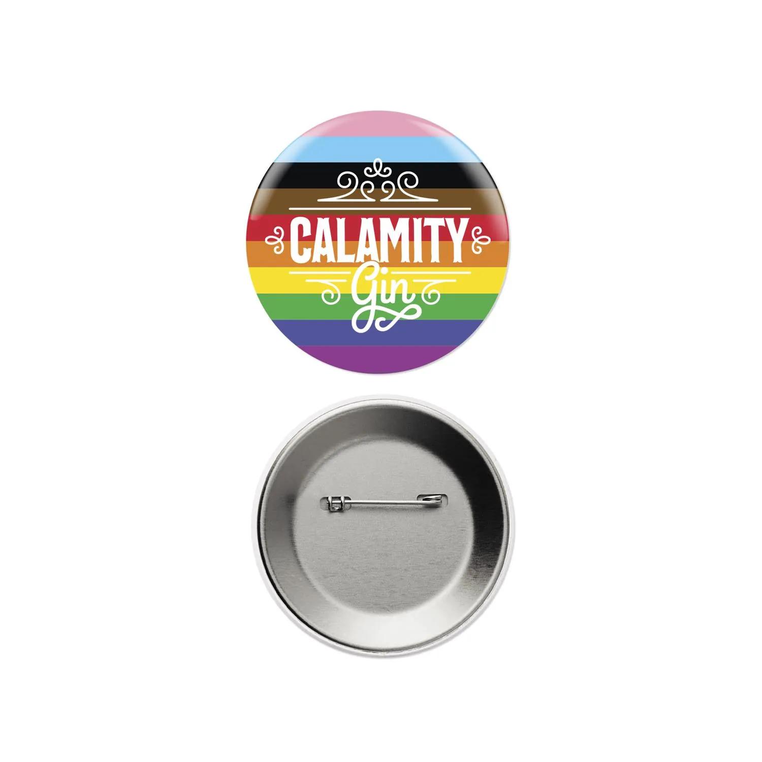 Custom Round Button Pin Made in USA - 3 in - product view 8