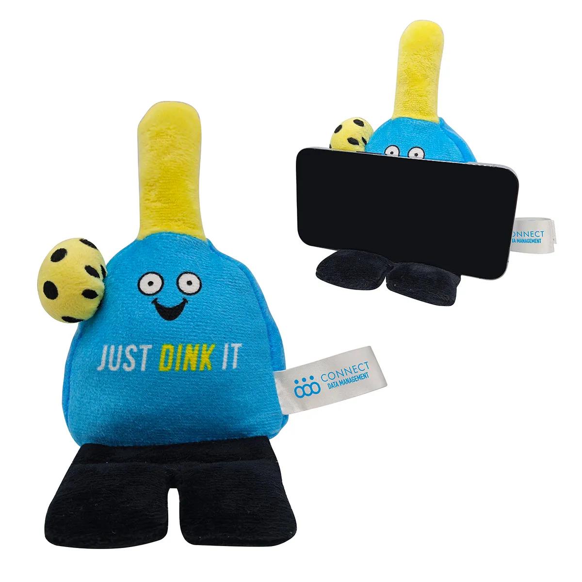 Phone Pals™ Weighted Plush Phone Holder - Pickleball Player