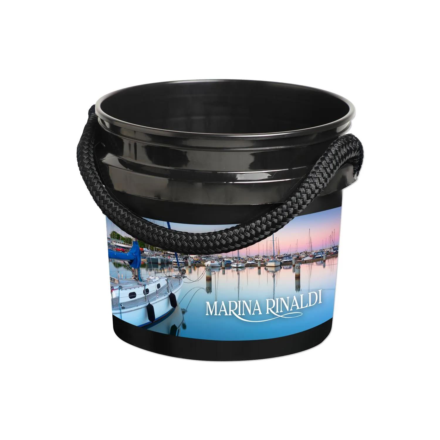 Rope Handle Bucket Custom Printed Utility - 3.5 gal - product view 2