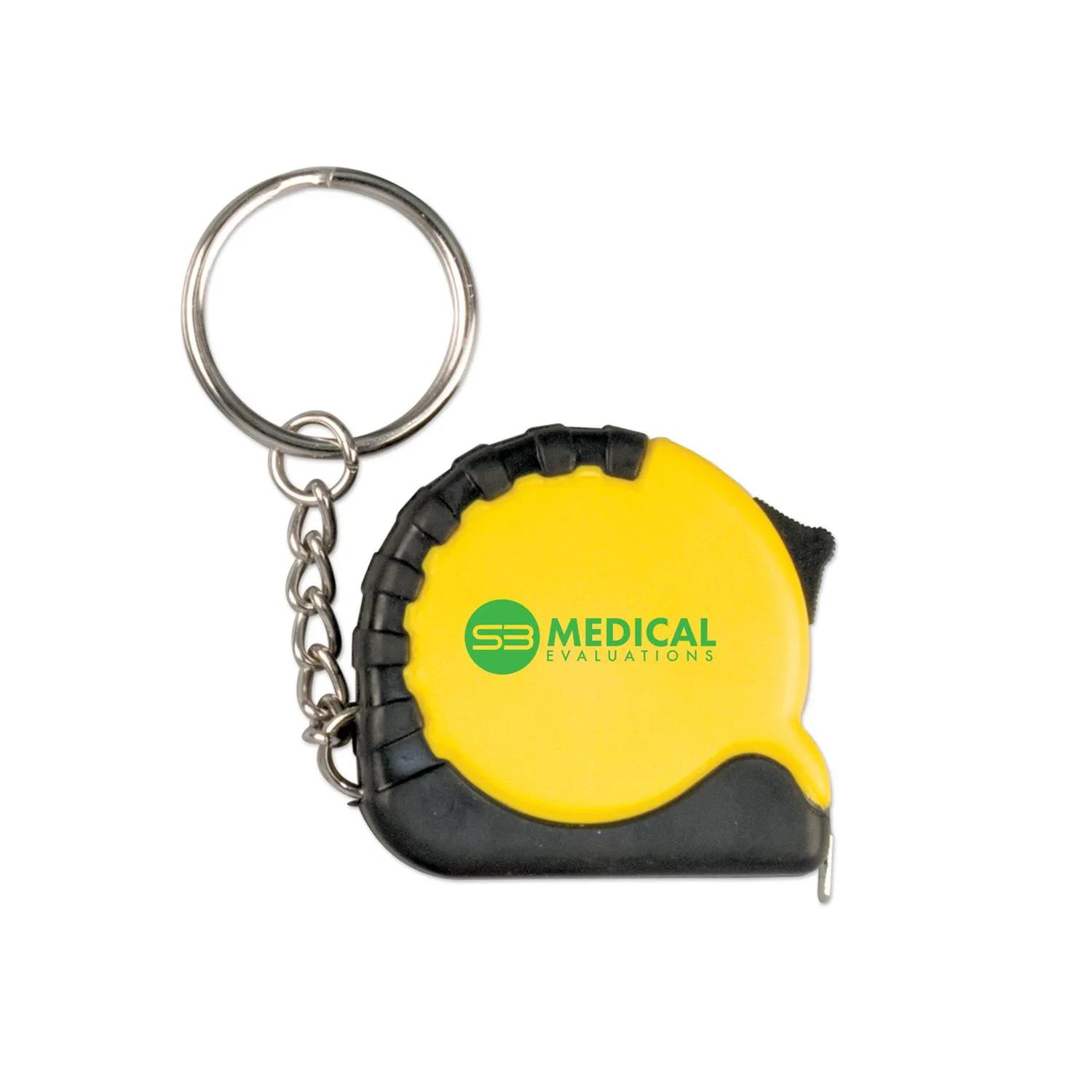 Mini Tape Measure Keychain Construction Tool - 3 ft - product view 6