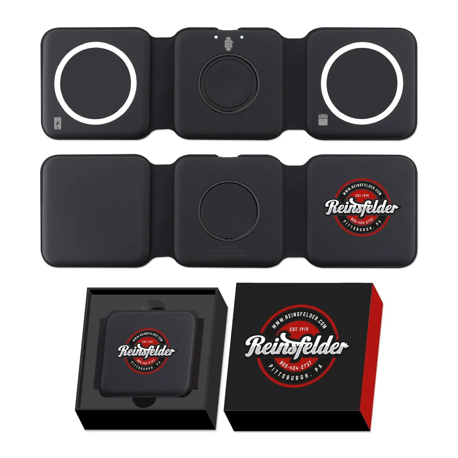 3-in-1 Phone Charger with Custom Color Sleeve Compact - product view 3