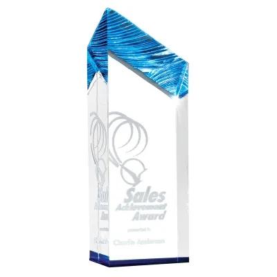 Lucite Chisel Tower Award Large - 3½ x 10 in