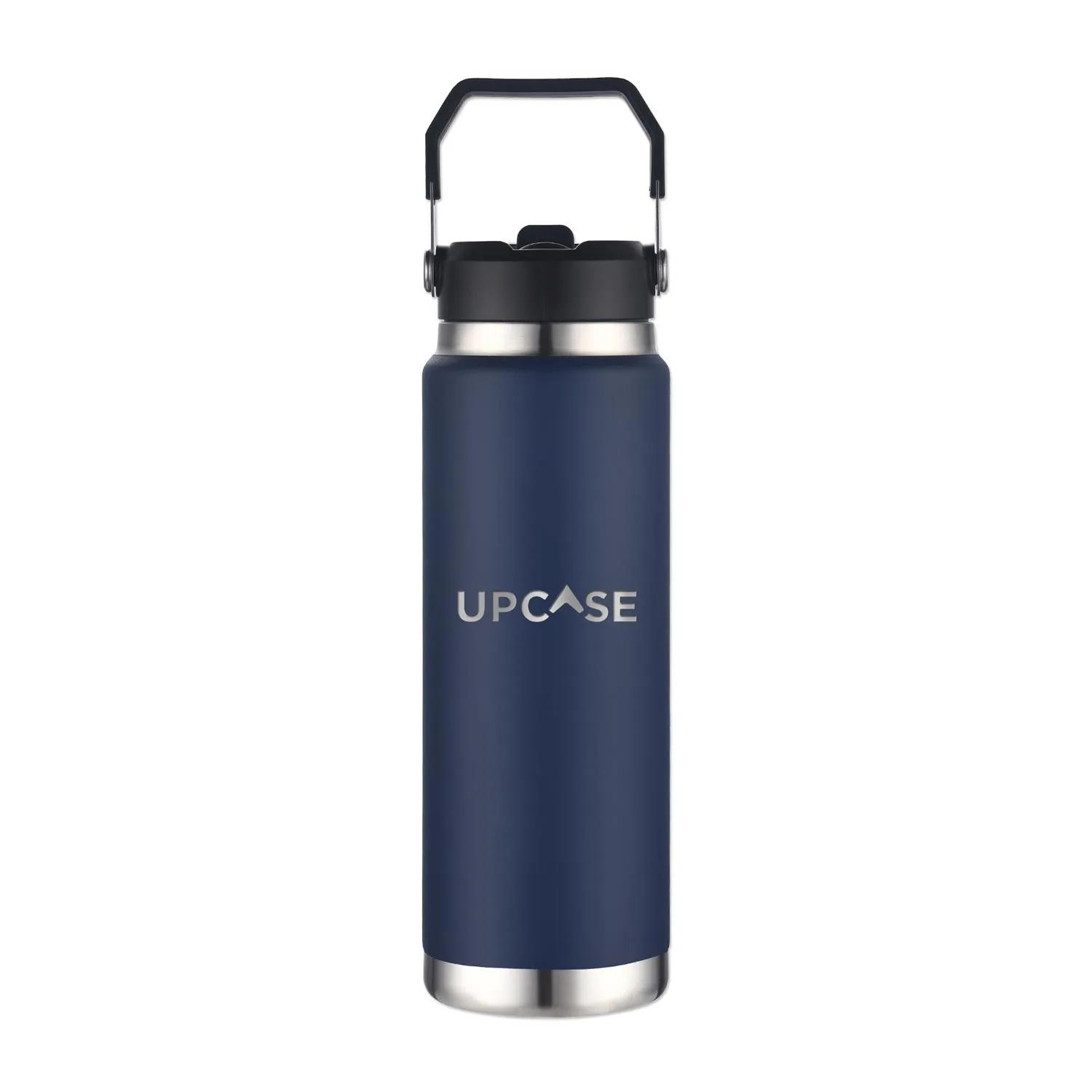 Vacuum Water Bottle with Straw Carry Handle - 30 oz - product view 5