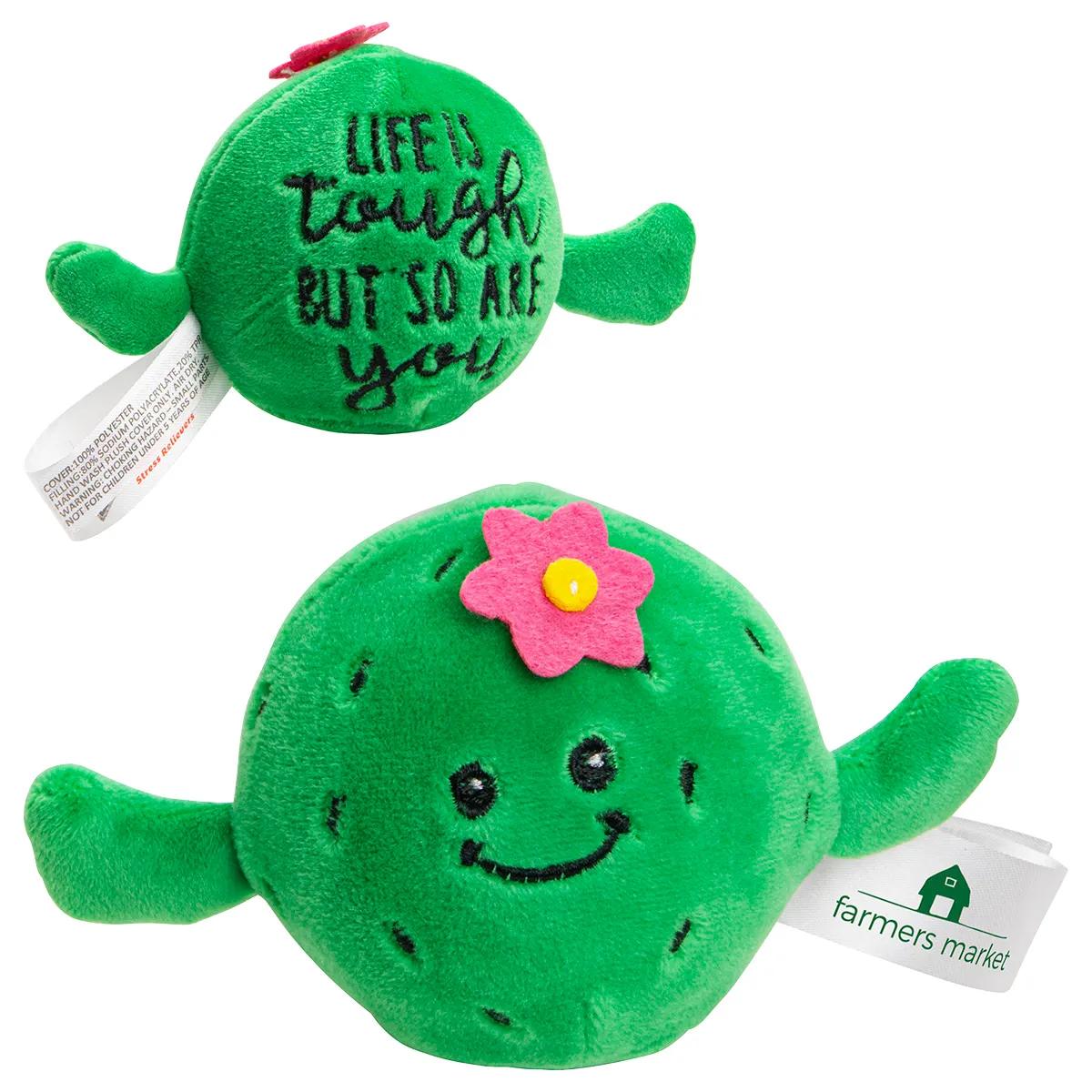 Stress Busters™ Cactus - promotional product with custom logo
