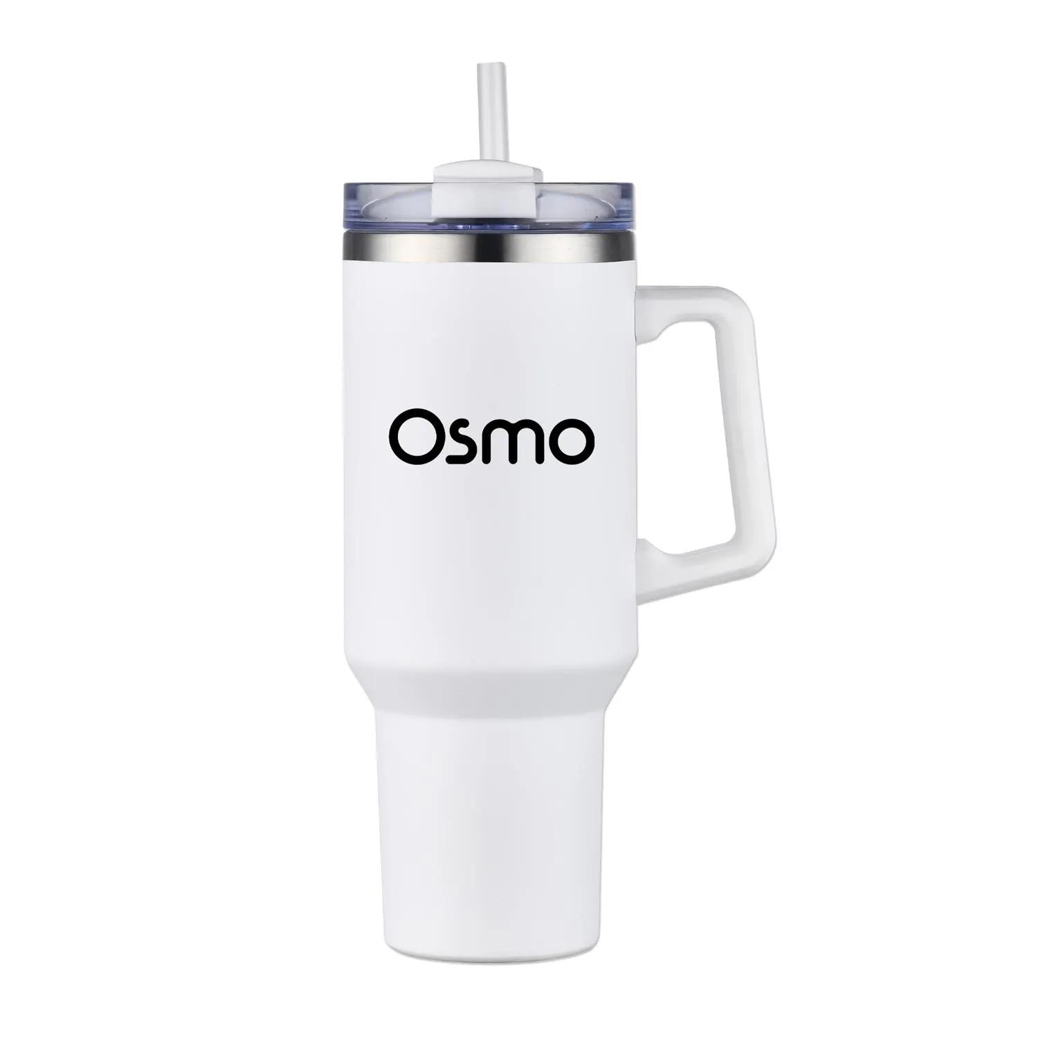 Travel Mug Stainless Steel Handle Straw - 40 oz - product view 2