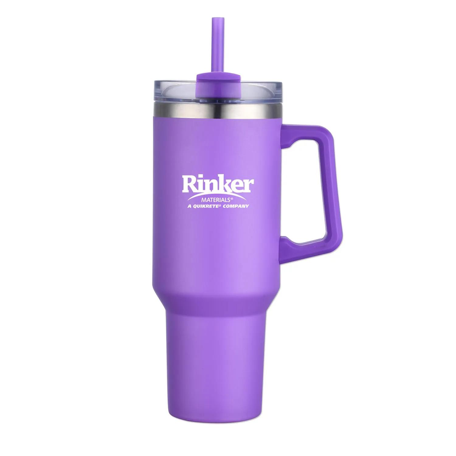 Travel Mug Stainless Steel Handle Straw - 40 oz - product view 9