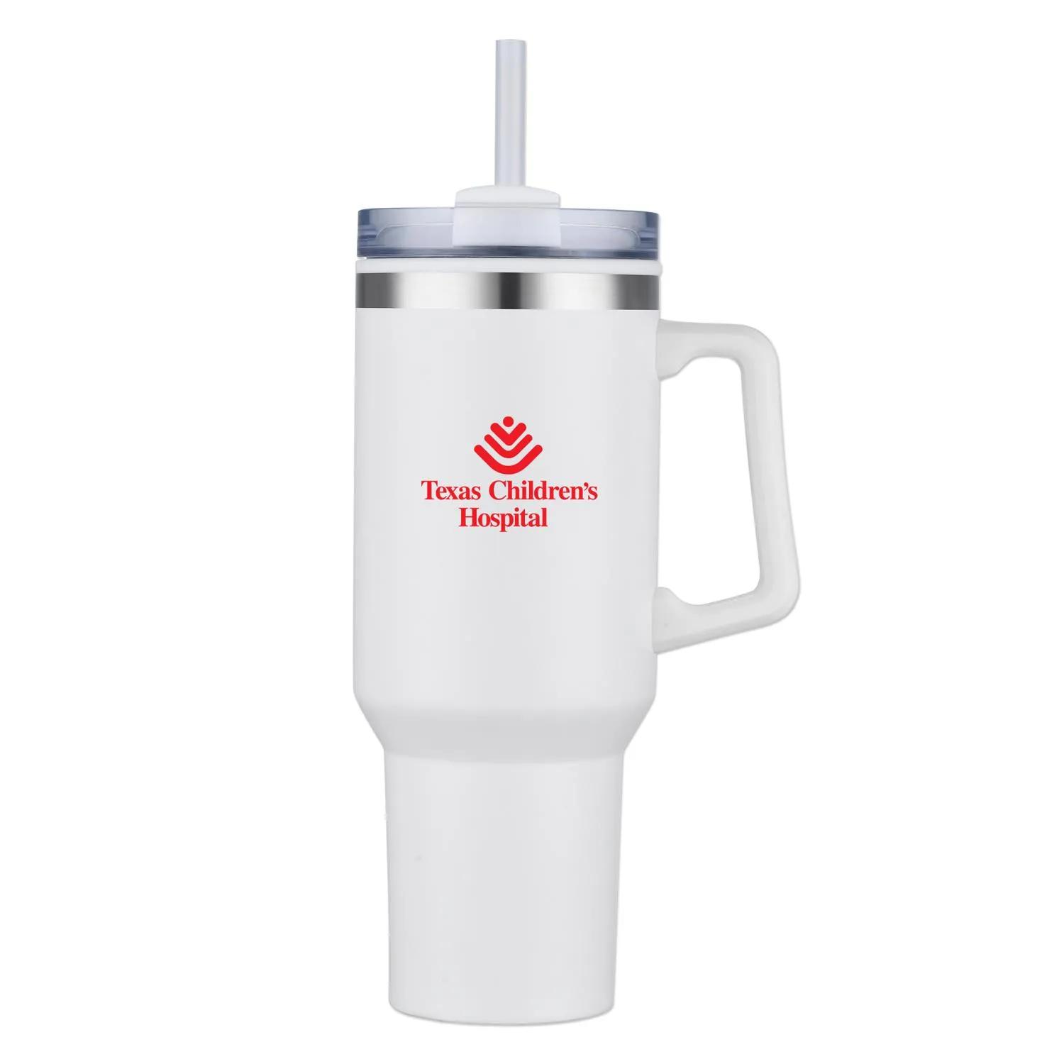 Travel Mug Stainless Steel Handle Vacuum - 40 oz - product view 2