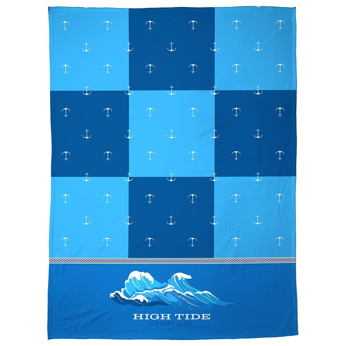 Light-Weight Brushed Fleece Blanket 60" x 80" 300GSM - Full Color
