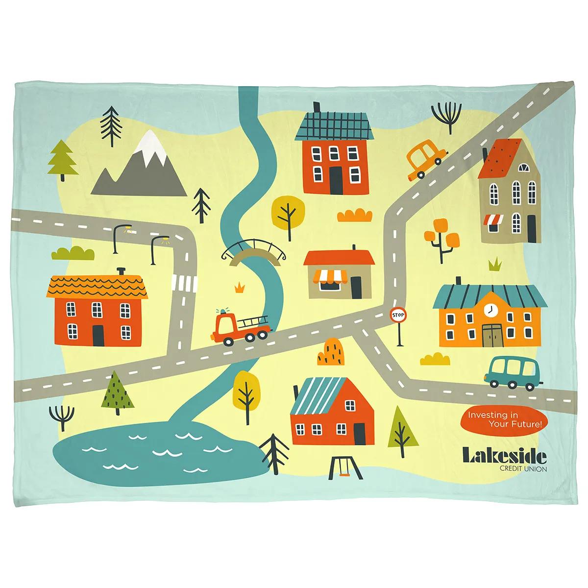 Silk Touch Blanket 60" x 80" 300GSM Polyester - Full Color