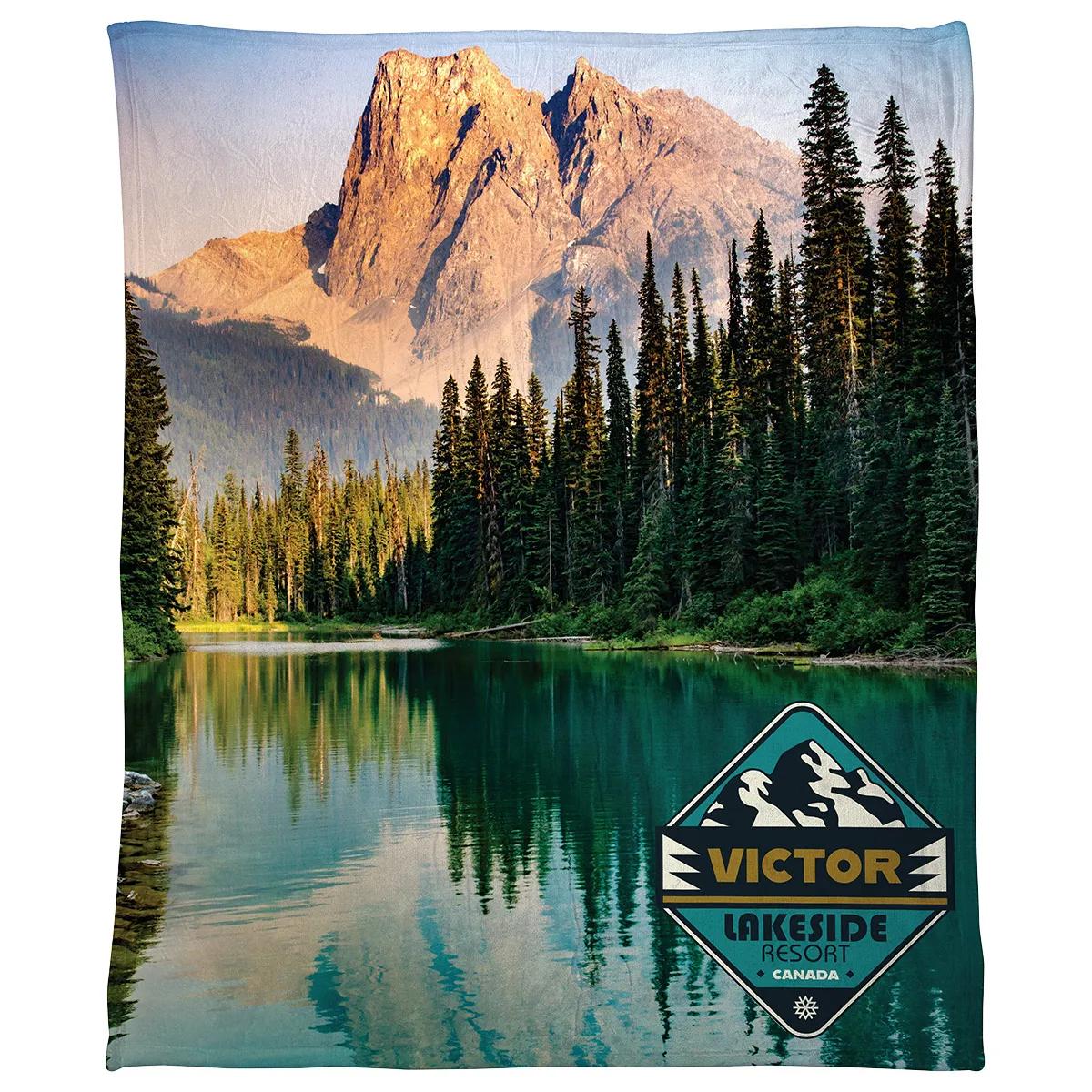 Silk Touch Sherpa Blanket 50" x 60" 420GSM - Full Color