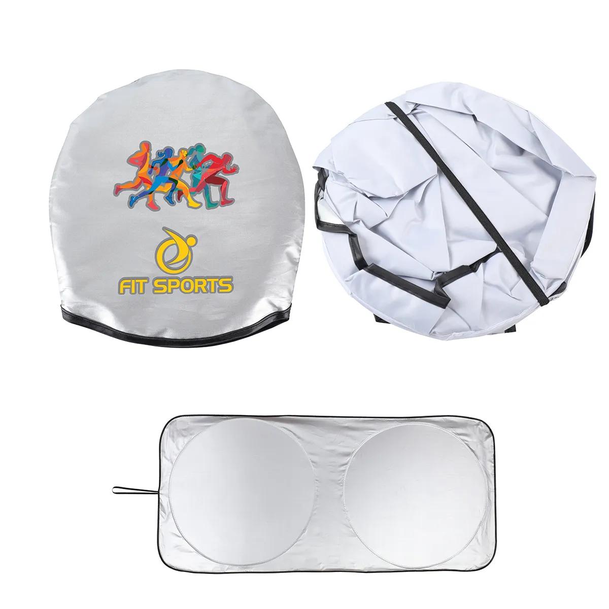Guardian Collapsible Auto Sun Shade - promotional product with custom logo