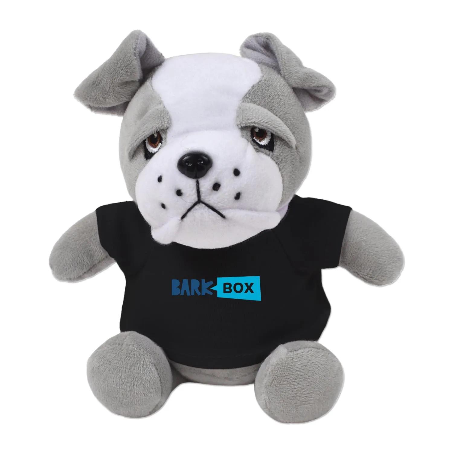 Brooklyn Bulldog Plush Recycled Polyester - 6 in - product view 2