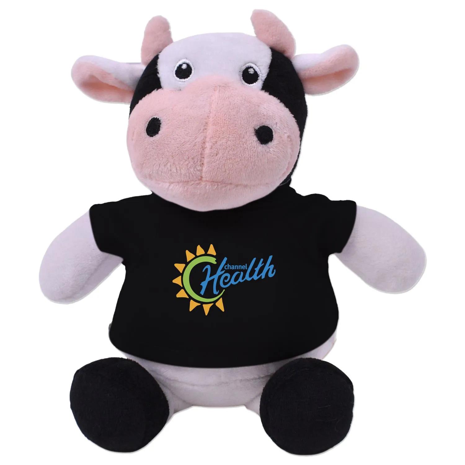 Casey Cow Plush Toy Recycled Polyester Soft - 6 in - product view 2
