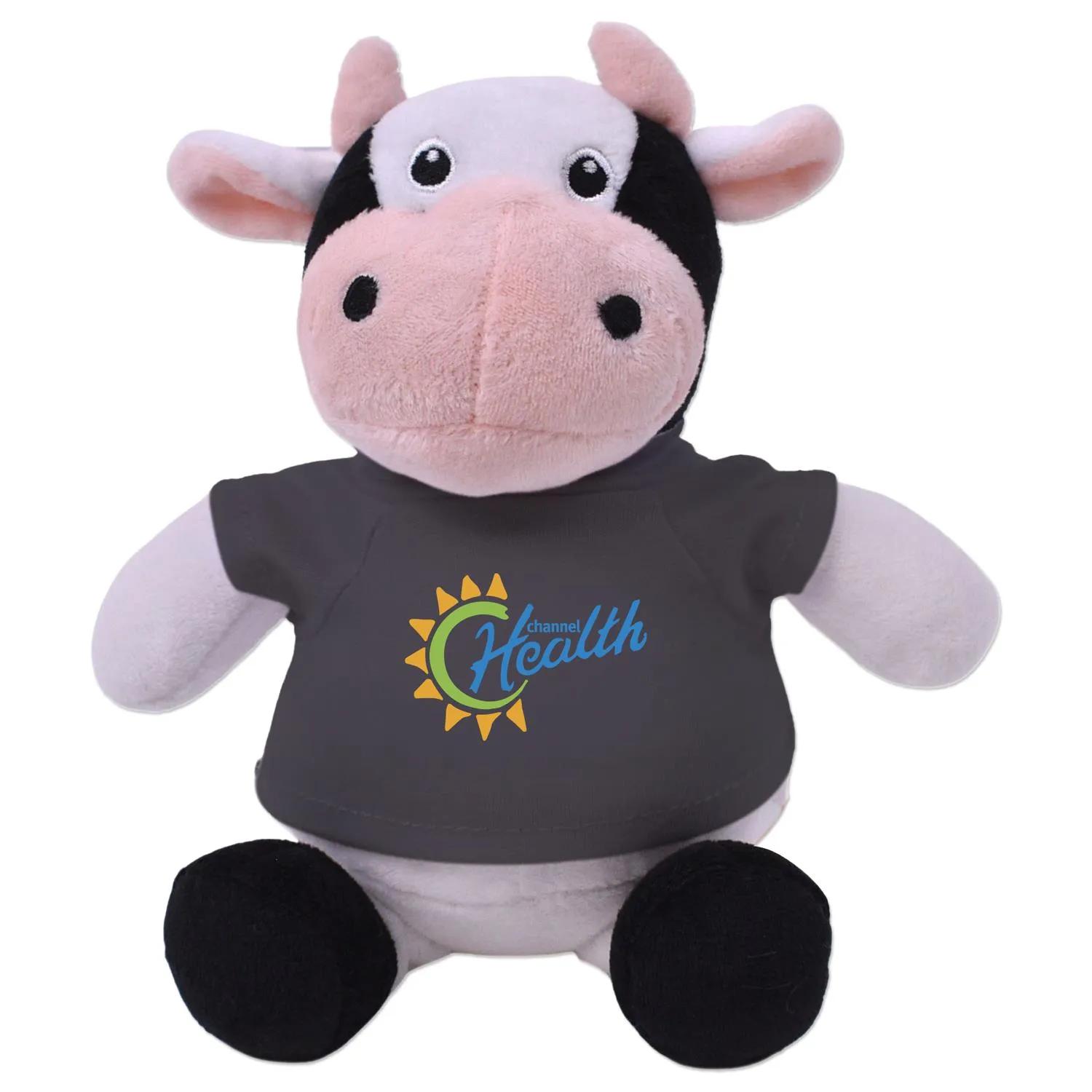 Casey Cow Plush Toy Recycled Polyester Soft - 6 in - product view 4