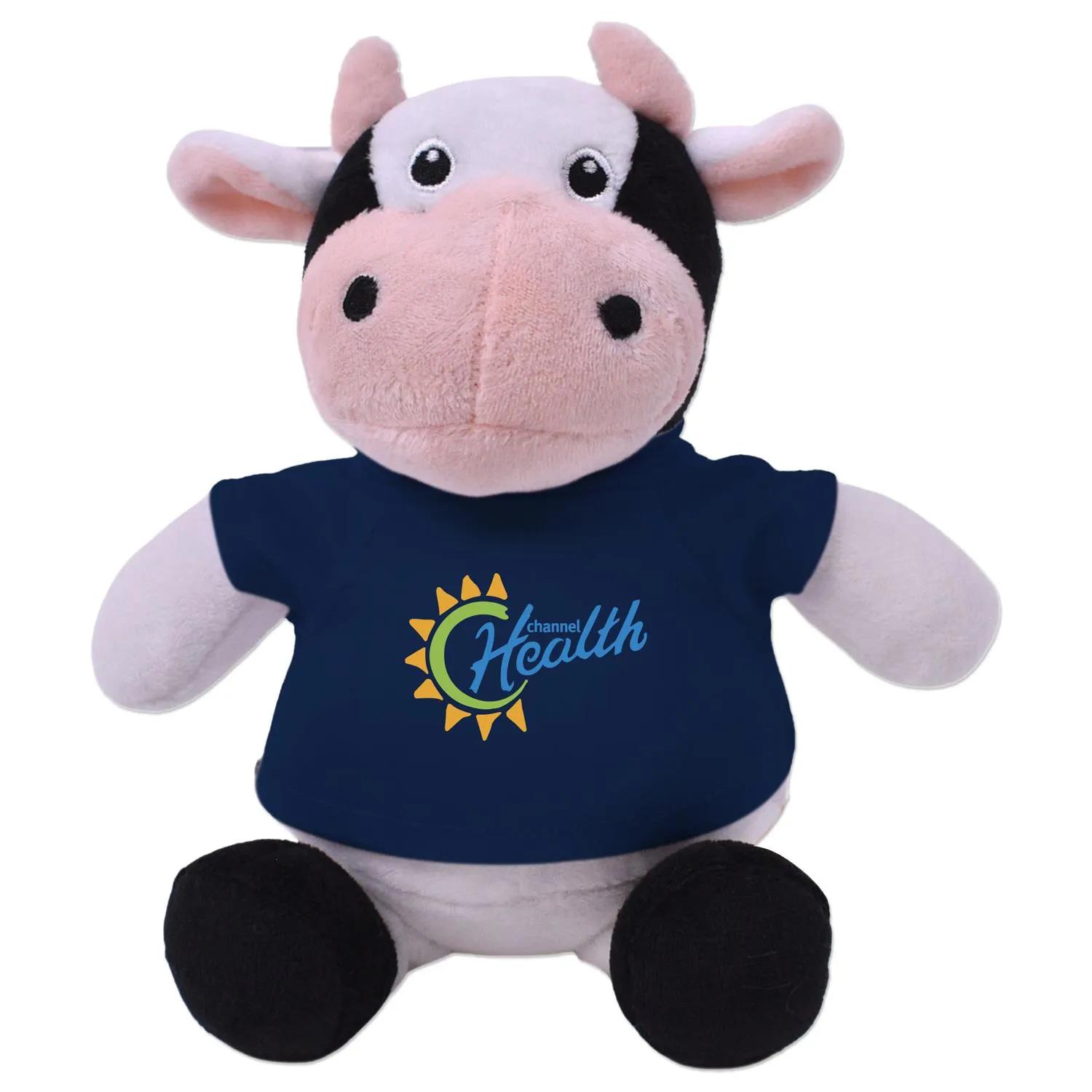 Casey Cow Plush Toy Recycled Polyester Soft - 6 in - product view 6