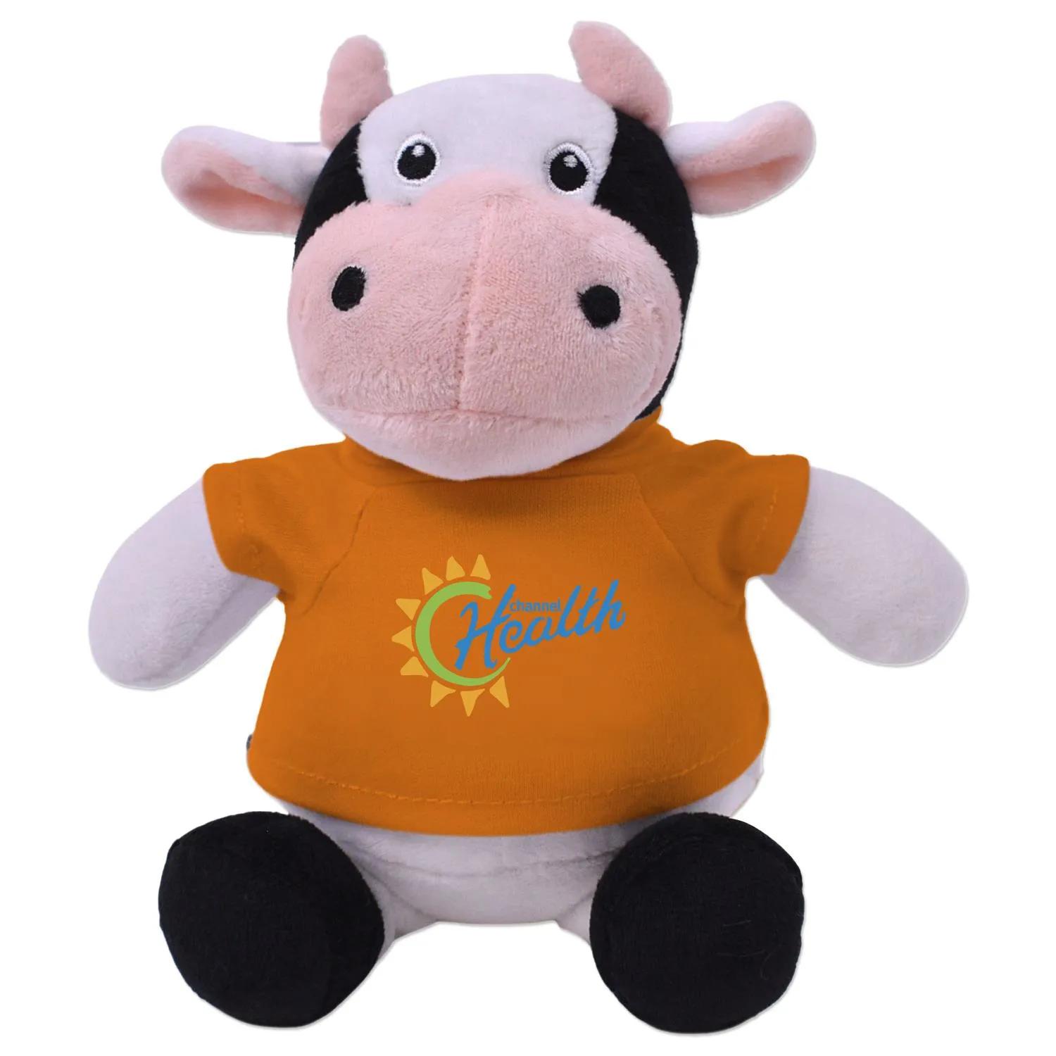 Casey Cow Plush Toy Recycled Polyester Soft - 6 in - product view 7
