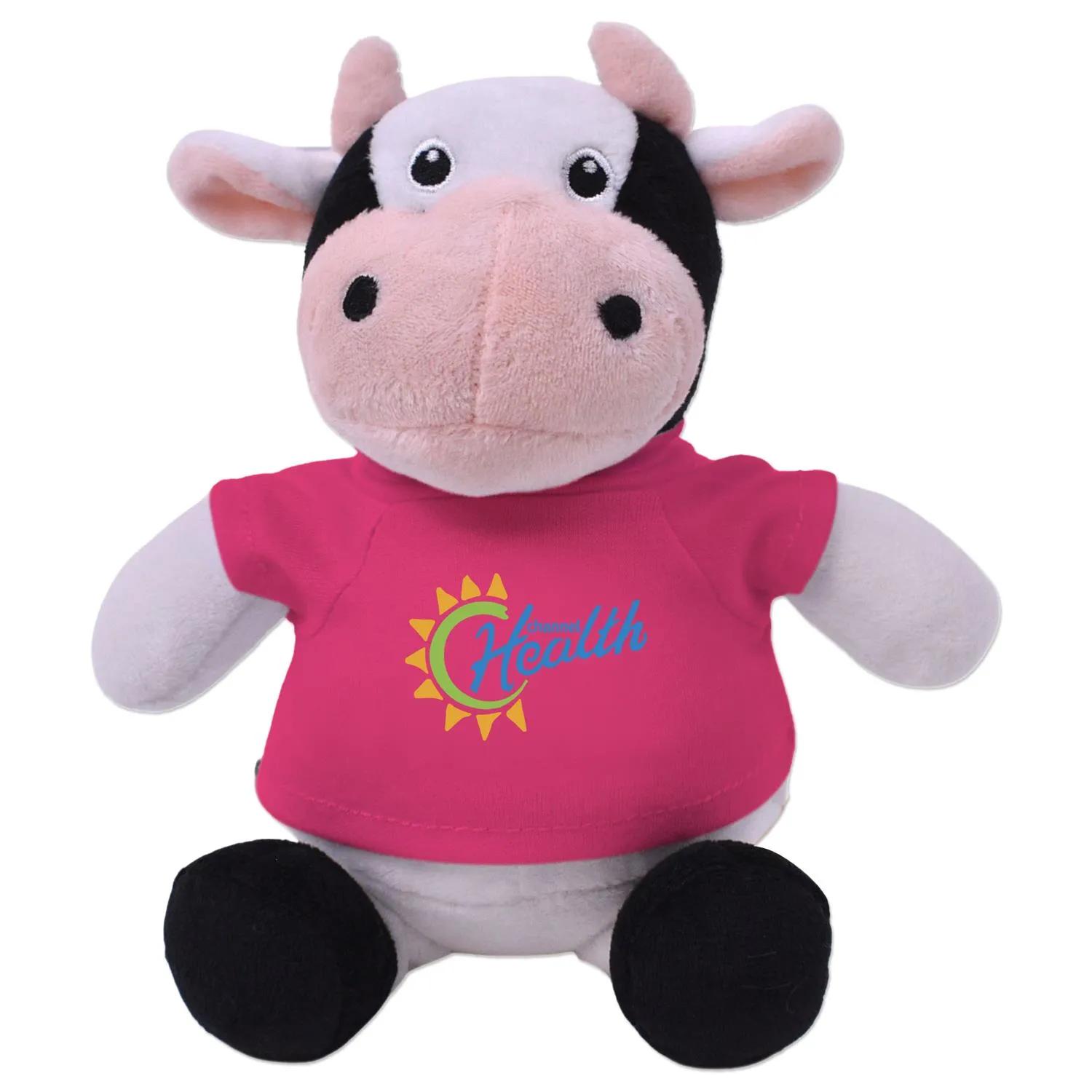 Casey Cow Plush Toy Recycled Polyester Soft - 6 in - product view 8