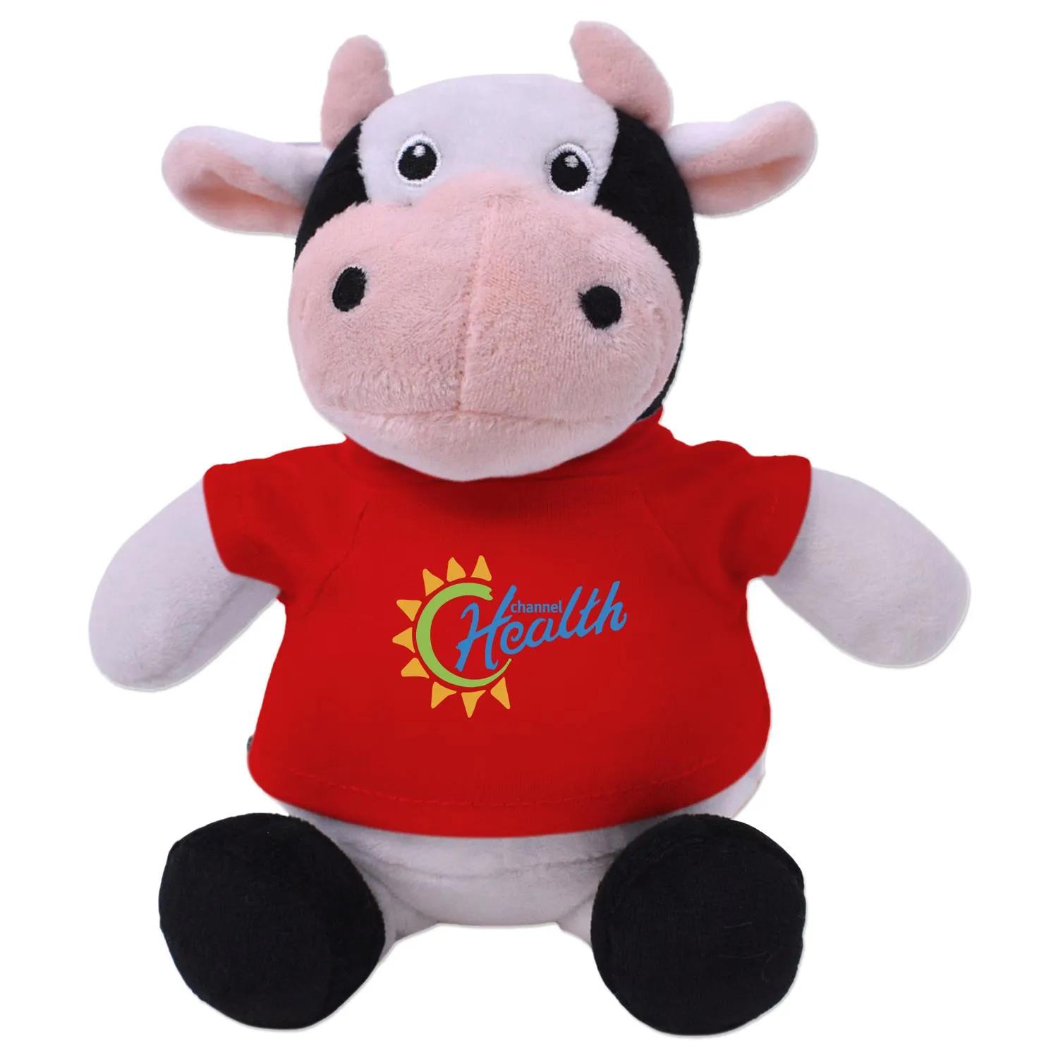 Casey Cow Plush Toy Recycled Polyester Soft - 6 in - product view 10