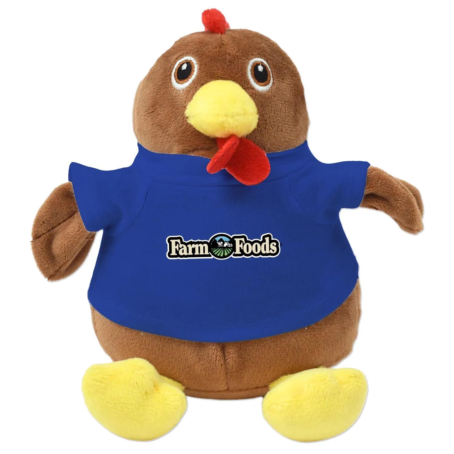 Chandler Chicken Plush Eco-Friendly Sitting - 6 in - product view 3