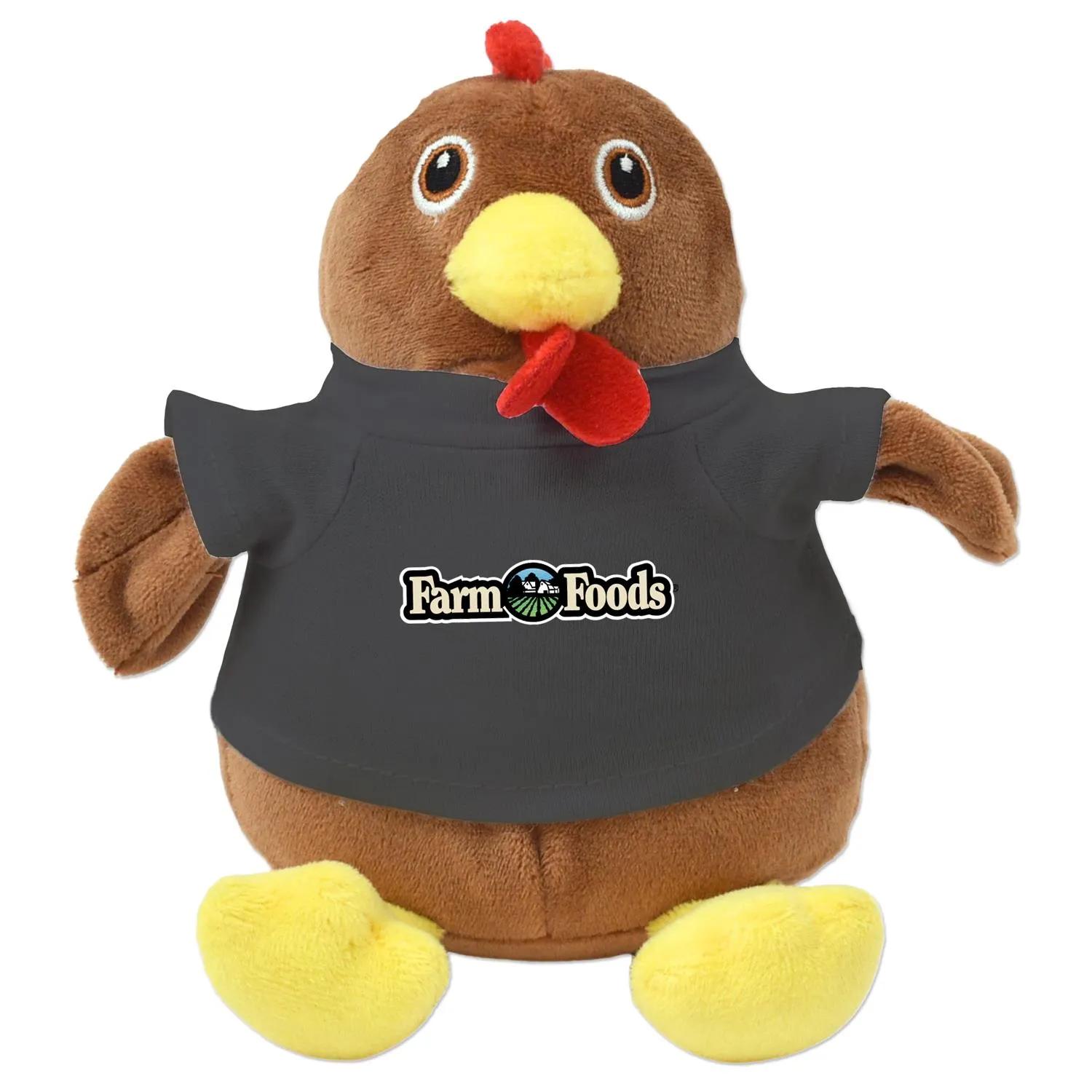 Chandler Chicken Plush Eco-Friendly Sitting - 6 in - product view 4