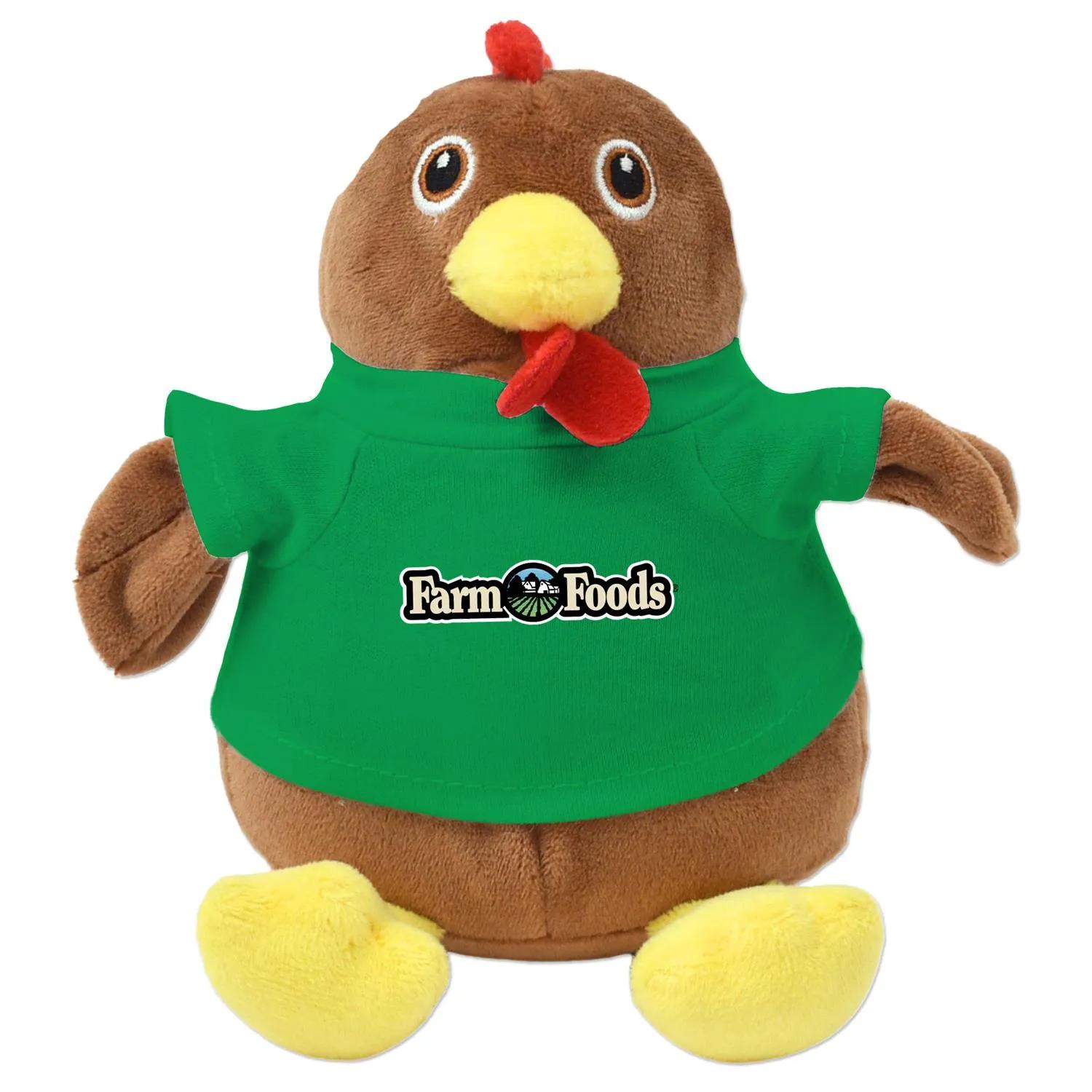 Chandler Chicken Plush Eco-Friendly Sitting - 6 in - product view 5