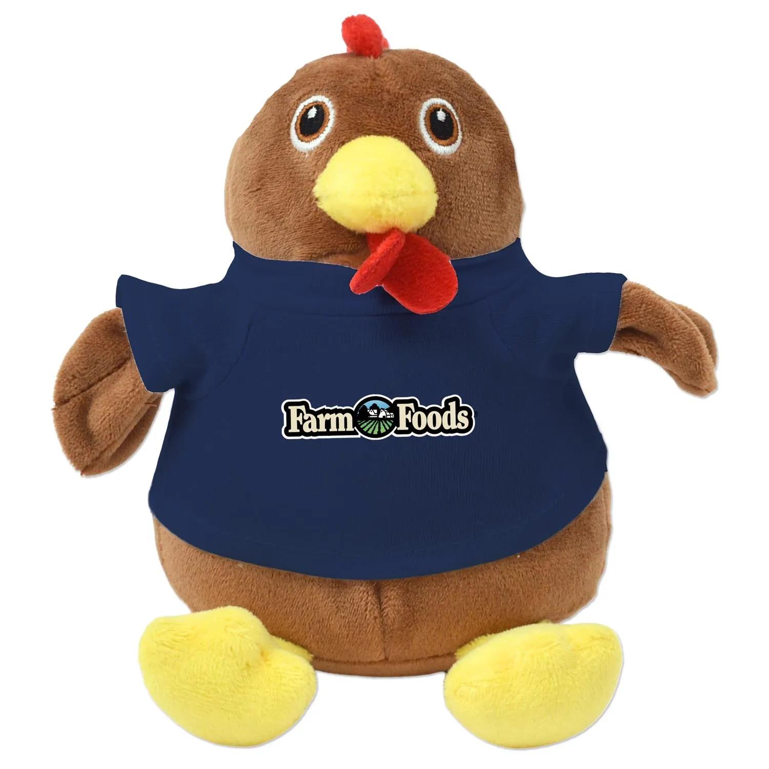 Chandler Chicken Plush Eco-Friendly Sitting - 6 in - product view 6