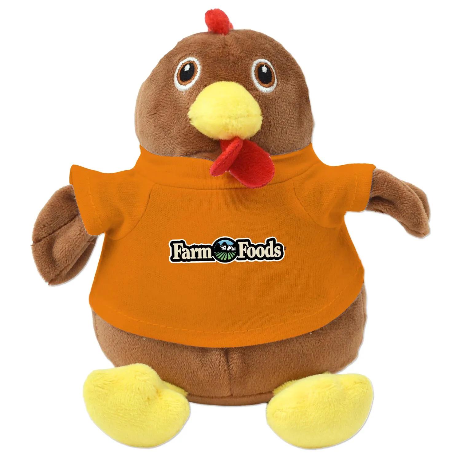 Chandler Chicken Plush Eco-Friendly Sitting - 6 in - product view 7