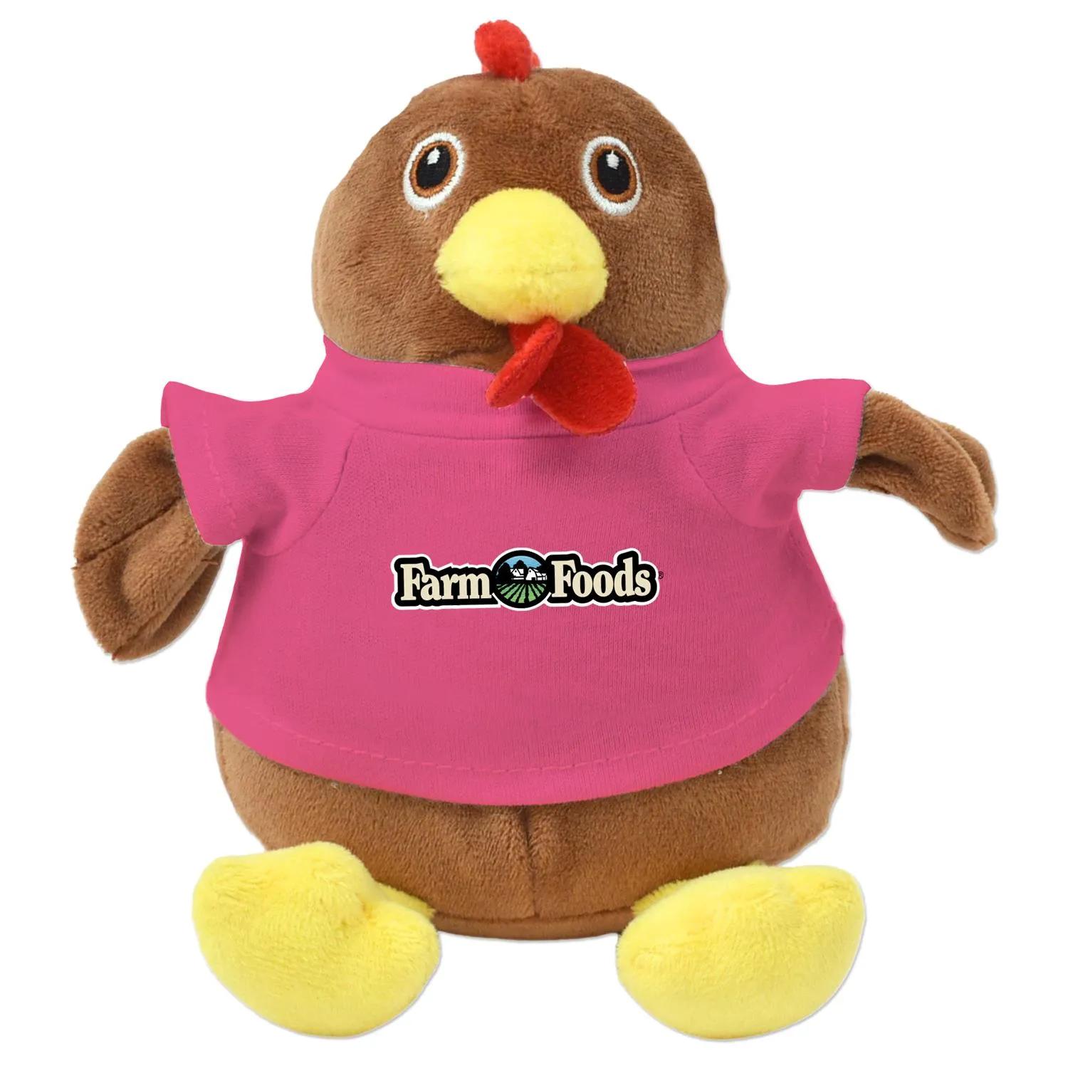 Chandler Chicken Plush Eco-Friendly Sitting - 6 in - product view 8