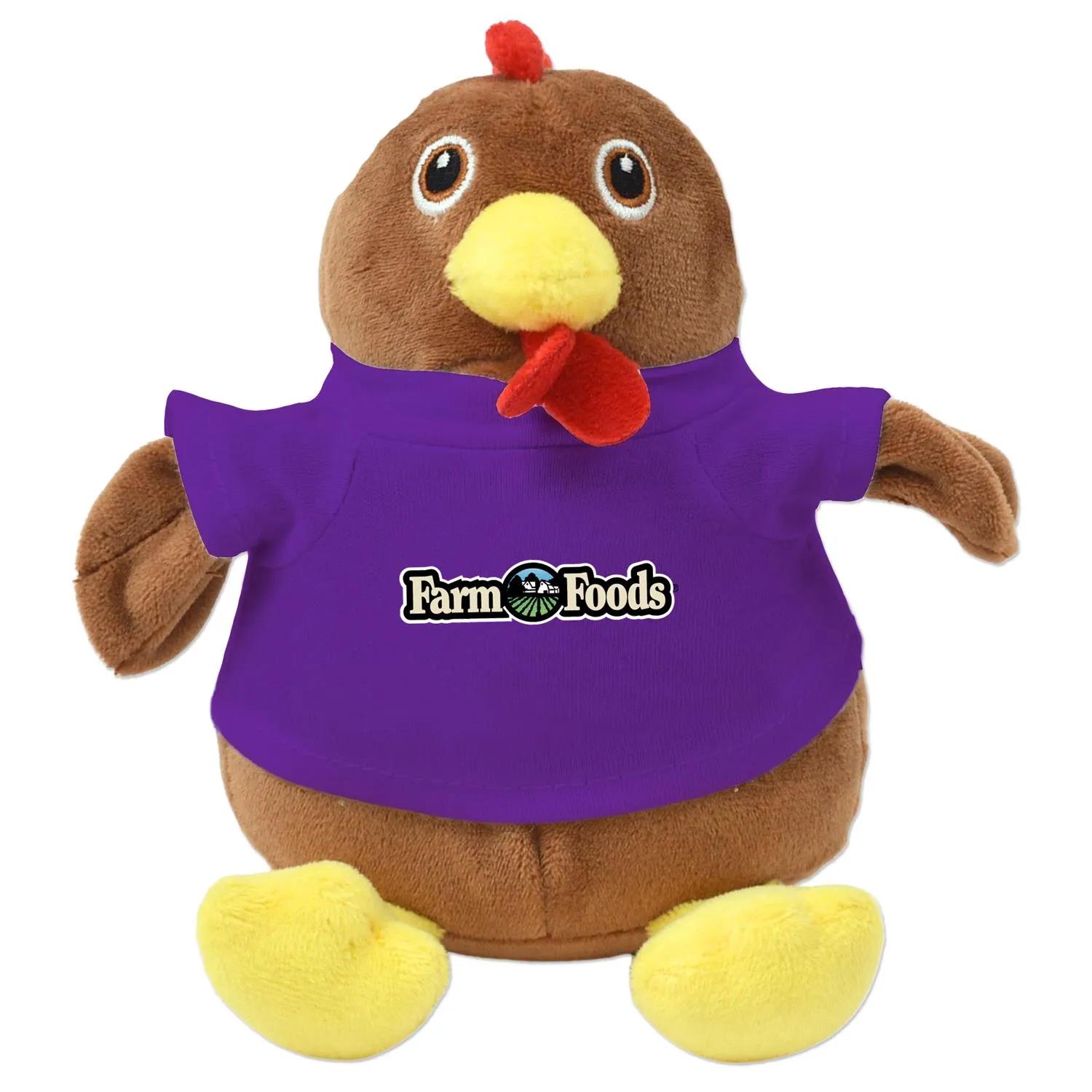 Chandler Chicken Plush Eco-Friendly Sitting - 6 in - product view 9