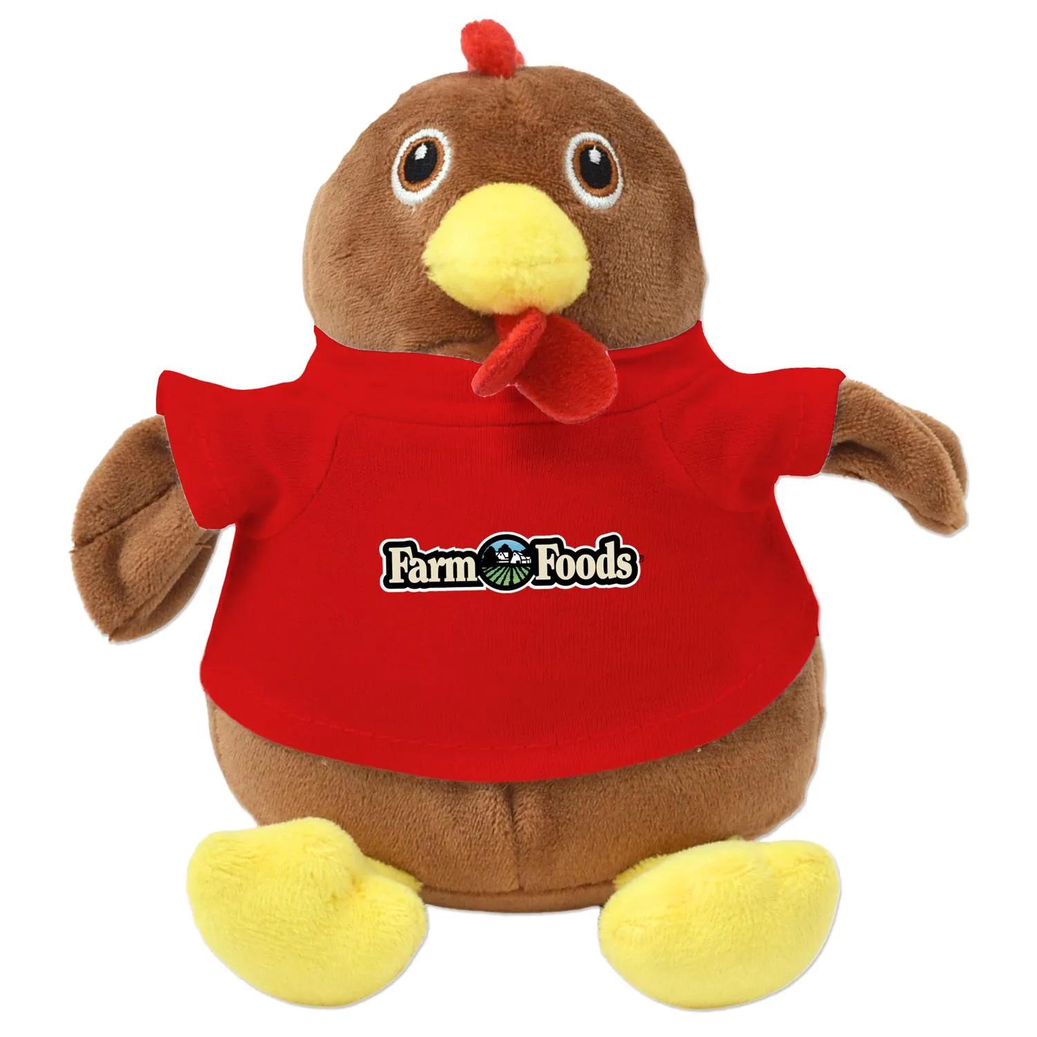 Chandler Chicken Plush Eco-Friendly Sitting - 6 in - product view 10